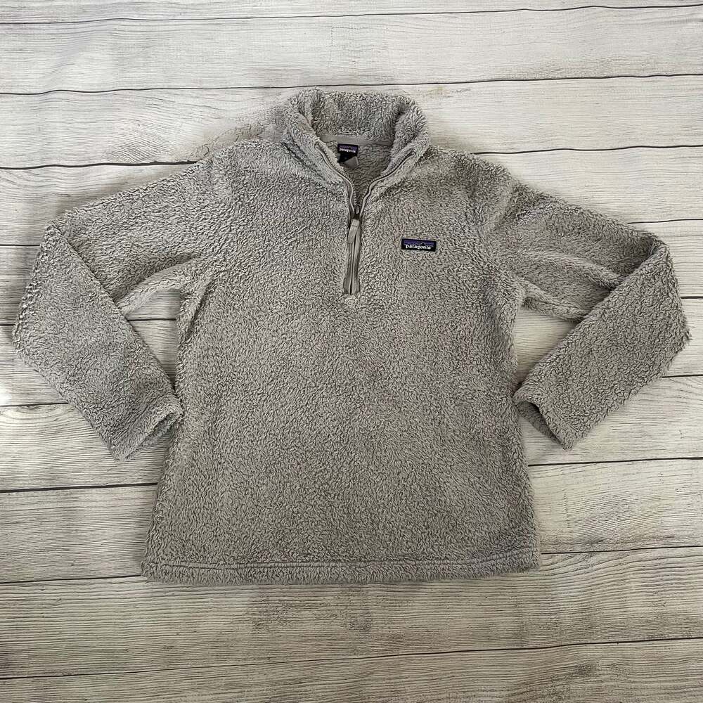 Patagonia Los Gatos 1/4 Zip Jacket Quarter Zip Fleece Pullover Size Medium Grey